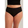 Saalt Period & Leakproof High Absorbency Stretch Cotton Briefs In Black