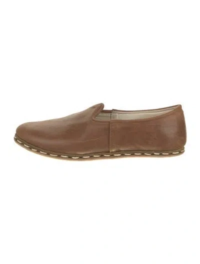 Pre-owned Sabah Leather Espadrilles In Brown