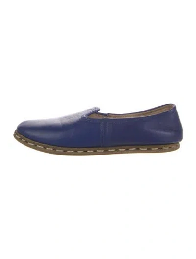 Pre-owned Sabah Leather Loafers In Blue