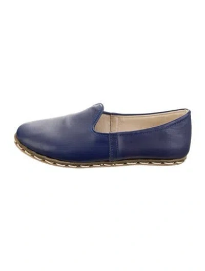 Pre-owned Sabah Leather Loafers In Blue