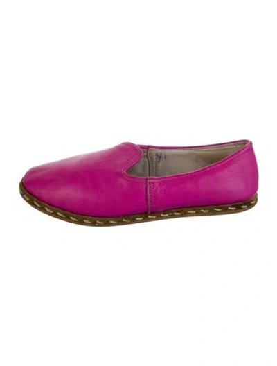 Pre-owned Sabah Leather Loafers In Pink