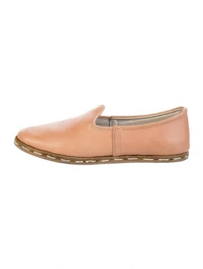 Pre-owned Sabah Leather Moccasins In Neutral