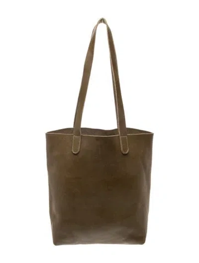 Pre-owned Sabah Leather Tote In Green