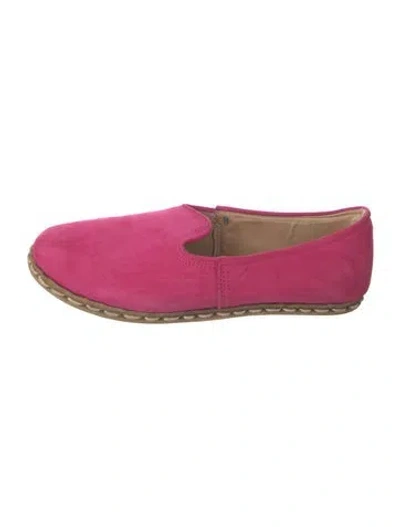 Pre-owned Sabah Suede Moccasins In Pink