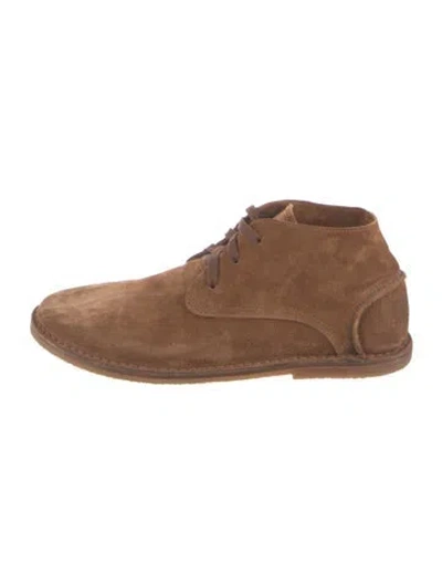 Pre-owned Sabah Suede Oxfords In Brown