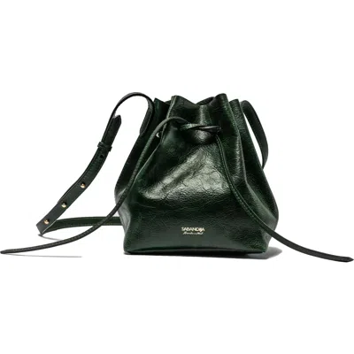 Sabandija Courtesy Leather Crossbody Bag In Green