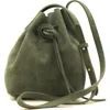 Sabandija Courtesy Suede Crossbody Bag In Gray