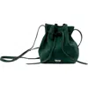 Sabandija Courtesy Suede Crossbody Bag In Green