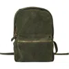 Sabandija Duke Suede Backpack In Green