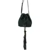 Sabandija Lechuza Suede Crossbody Bag In Green