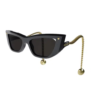 Sabatino Women's Deluxe Frames Black Acetate - Gold Pendant