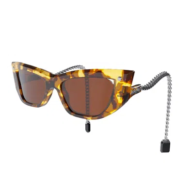 Sabatino Women's Deluxe Frames Leopard Acetate - Silver Gem In Gray