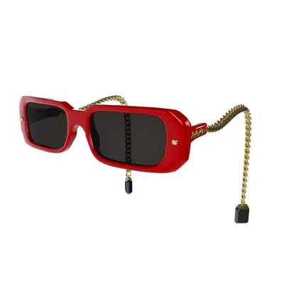 Sabatino Women's Downlow Frames Red Acetate - Gold Gem