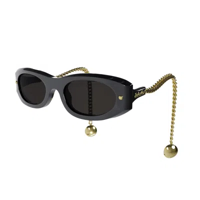 Sabatino Women's Guerrilla Frames Black Acetate - Gold Pendant