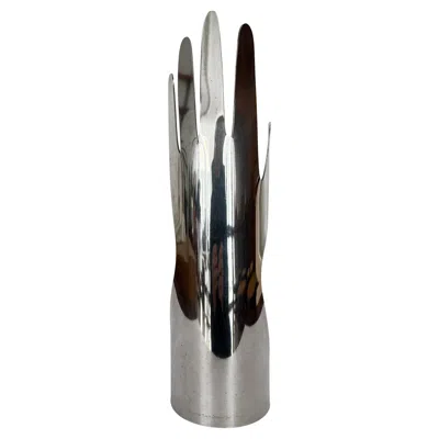 Pre-owned Sabattini Argenteria Gio Ponti For Argenteria Sabattini Italian Silver-plated "hand" Sculpture 1978