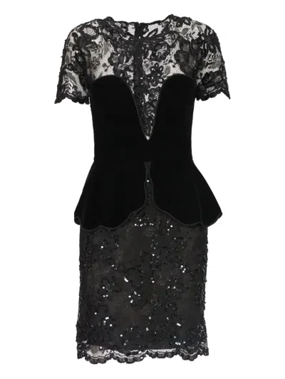 Pre-owned Sabbadini  Floral-lace Dress