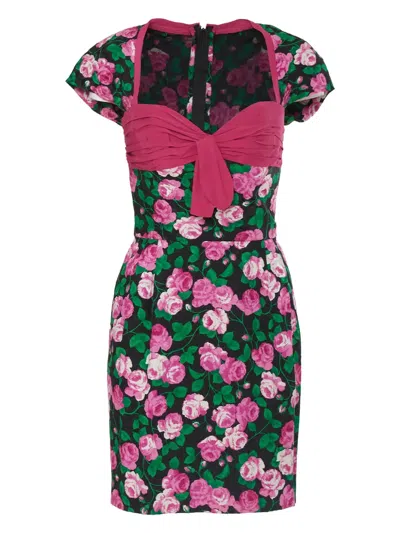 Pre-owned Sabbadini Rose-print Dress