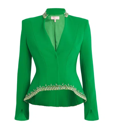 Sabina Bilenko Embellished Corset Jacket In Green