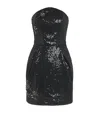Sabina Bilenko Sequin Ivonne Mini Dress In Black