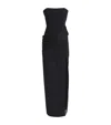 Sabina Bilenko Strapless Sage Gown In Black