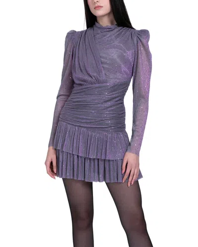 Sabina Musayev Angela Mini Dress In Purple