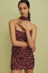 Sabina Musayev Ayla Strapless Mini Dress In Brown