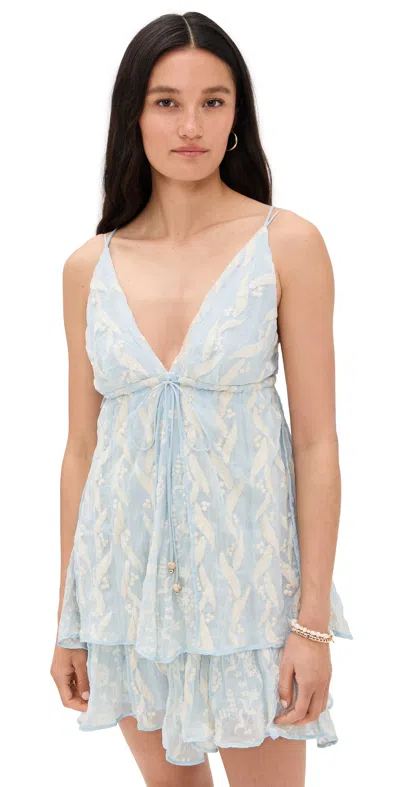 Sabina Musayev Bessie Dress Aqua In Blue