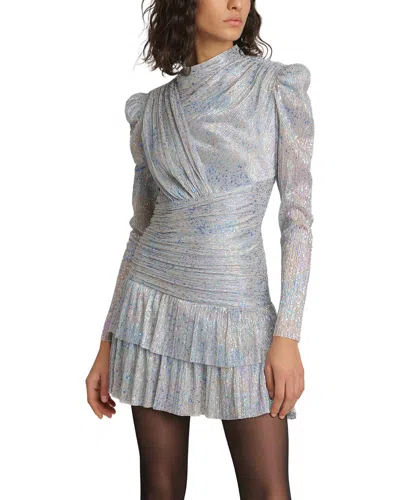 Sabina Musayev Brenda Mini Dress In Silver