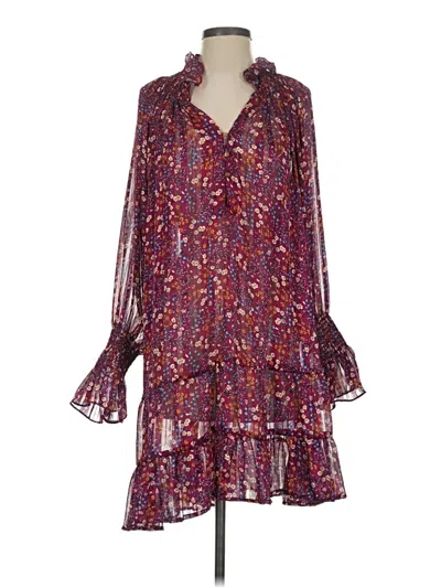 Pre-owned Sabina Musayev Casual Dress In Burgundy