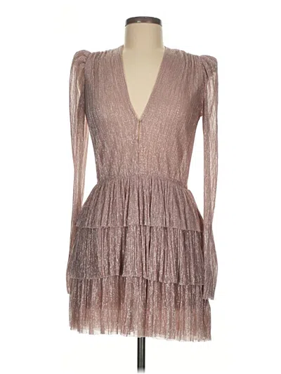 Pre-owned Sabina Musayev Cocktail Dress In Brown