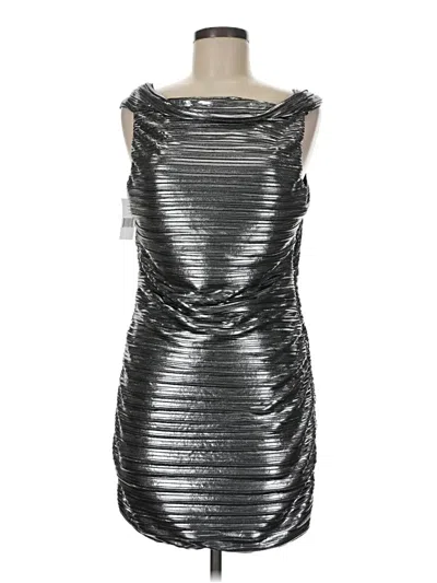 Pre-owned Sabina Musayev Cocktail Dress In Silver