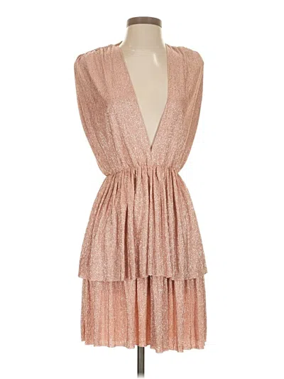 Pre-owned Sabina Musayev Cocktail Dress In Tan
