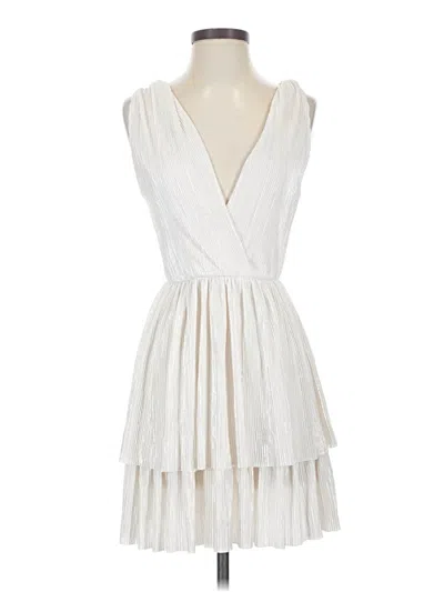 Pre-owned Sabina Musayev Cocktail Dress In White