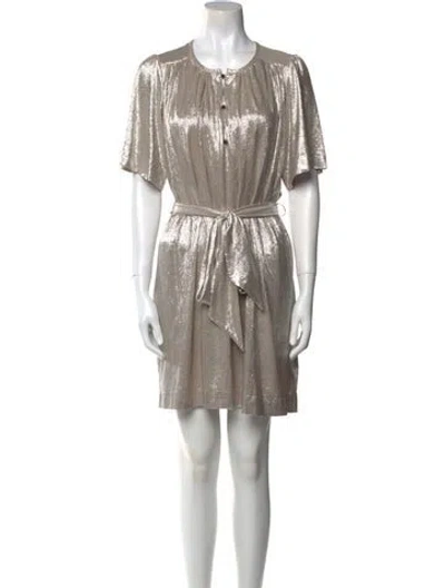 Pre-owned Sabina Musayev Crew Neck Mini Dress