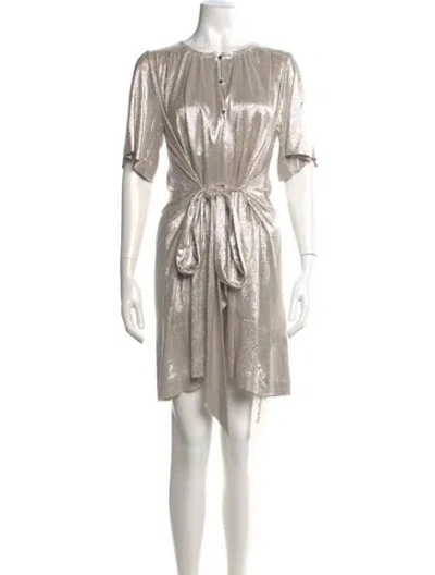 Pre-owned Sabina Musayev Crew Neck Mini Dress