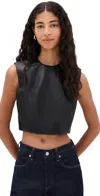 Sabina Musayev Dida Top Black In Animal Print