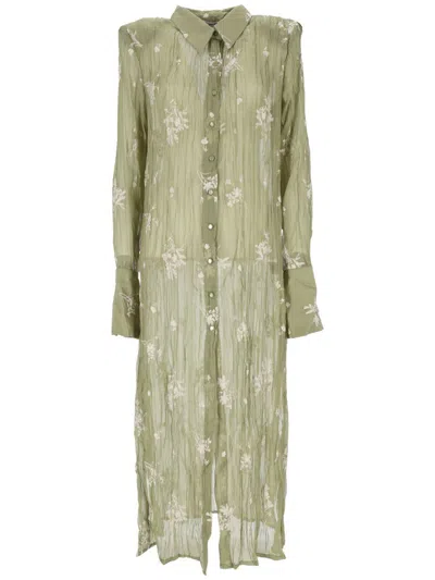 Sabina Musayev Dresses In Moss Green