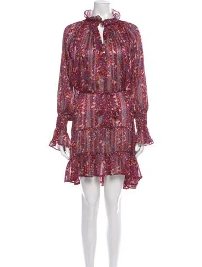 Pre-owned Sabina Musayev Floral Print Mini Dress
