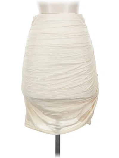 Pre-owned Sabina Musayev Formal Skirt In Ivory