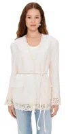 Sabina Musayev Halter Jacket Ivory