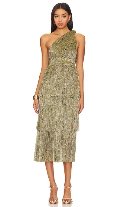 Sabina Musayev Isabello Dress In Moss Green