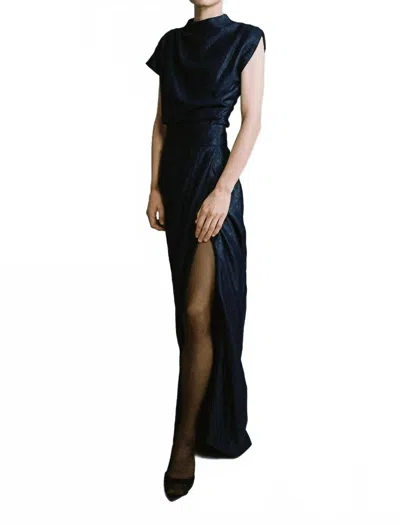 SABINA MUSAYEV JETTA PENCIL SKIRT IN NAVY
