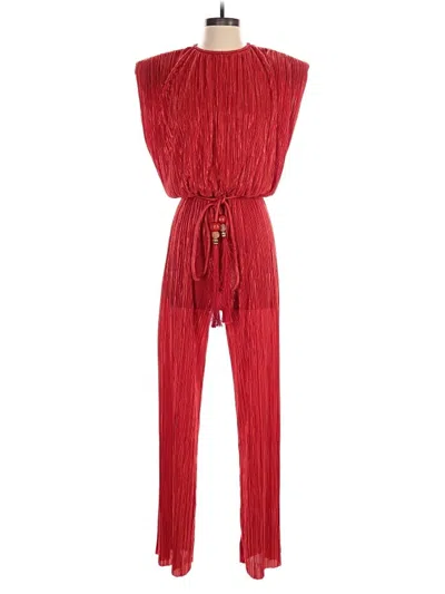 Pre-owned Sabina Musayev Jumpsuit In Red