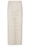 Sabina Musayev Lace Midi Anaya Skirt In Gray