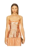 Sabina Musayev Mackenzie Top In Copper