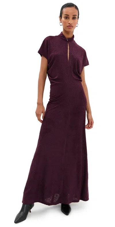 Sabina Musayev Madlen Dress Bordeaux In Burgundy