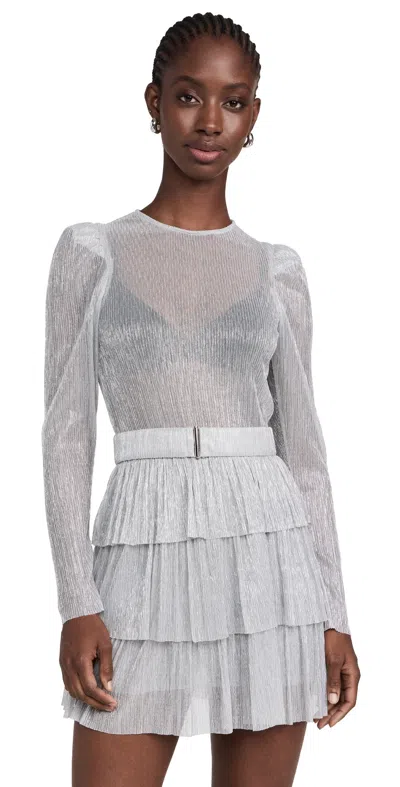 Sabina Musayev Monique Dress Silver Ray