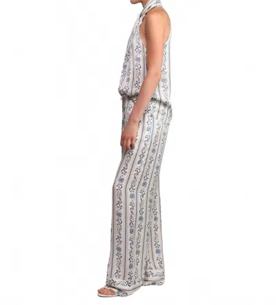 Sabina Musayev Palm Stright Leg Pants In Ivory In Gray