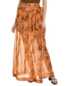 SABINA MUSAYEV PATINA SILK-BLEND MAXI SKIRT