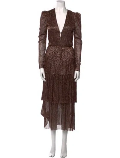 Pre-owned Sabina Musayev Printed Long Dress